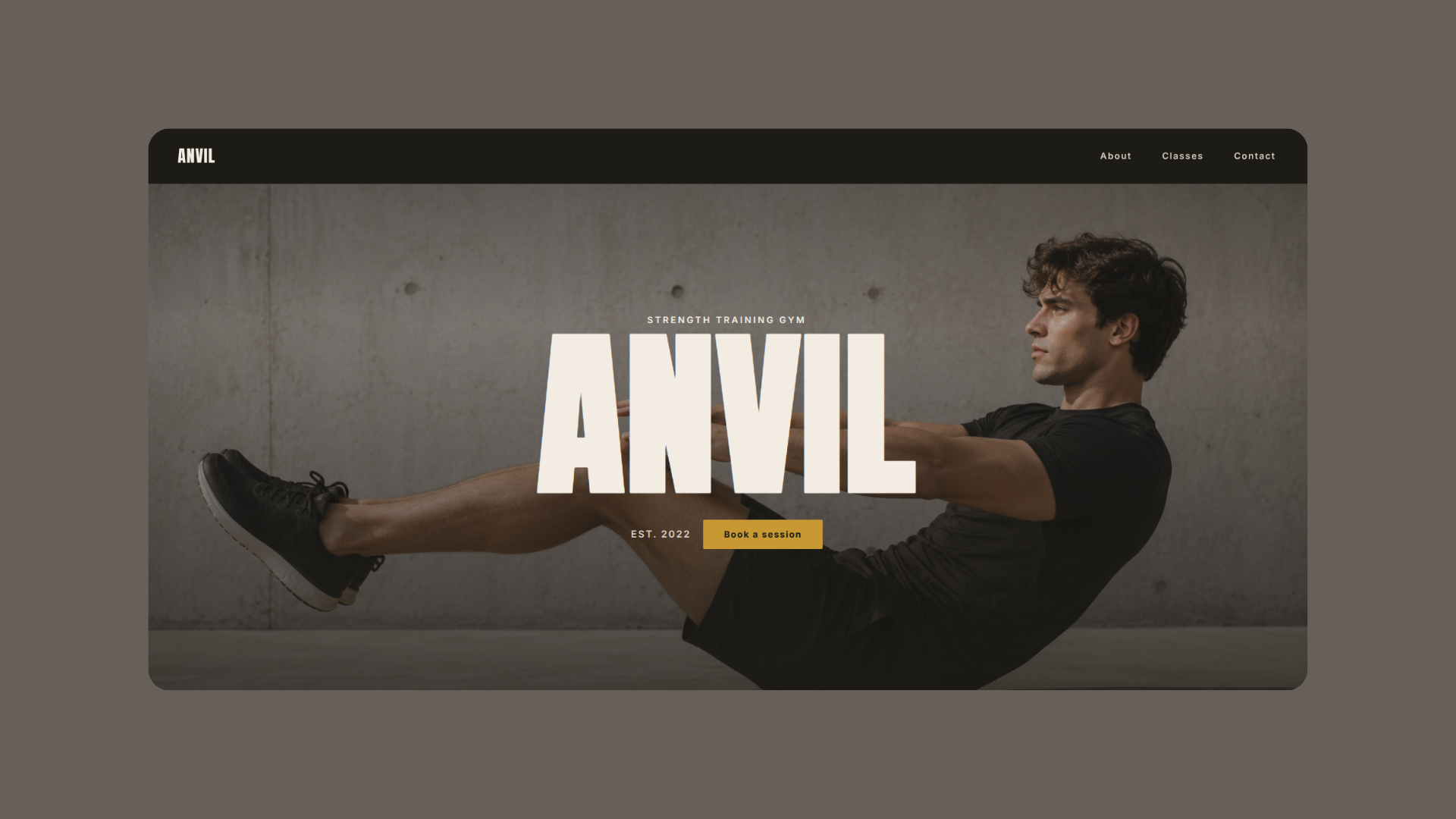 Anvil homepage screenshot