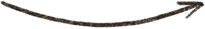 Hand-drawn curved arrow pointing right
