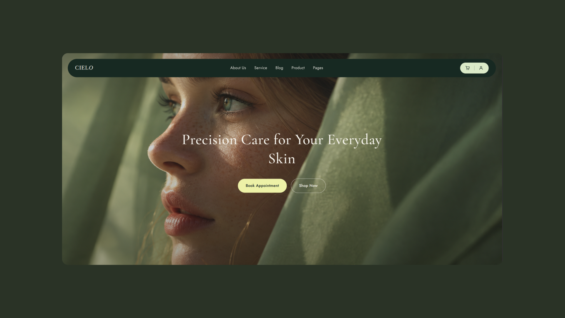Cielo homepage screenshot